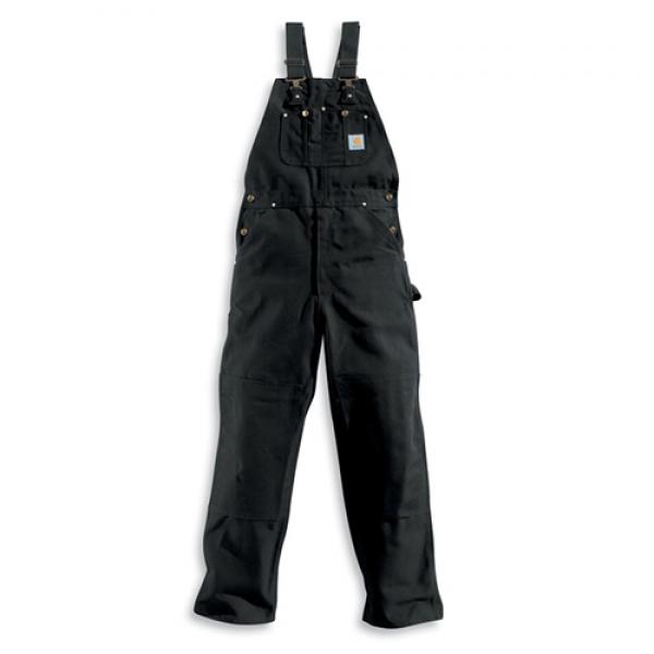 (R01) 카펜터 덕 BIB 오버롤 BLK